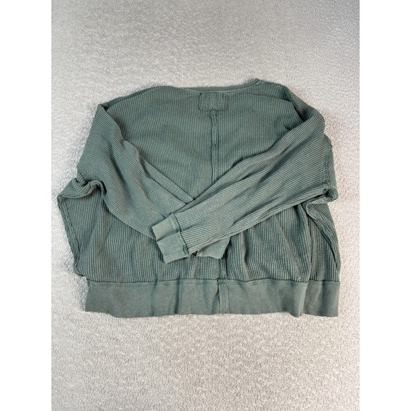 We The Free Sweater Womens Small Waffle Knit Pullover Slouchy Distressed Hem - Picture 5 of 6